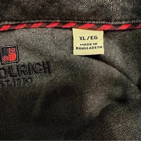 Woolrich Mens  Plaid Long Sleeve Collared Flannel ButtonUp Cotton XL (h8 - Picture 9 of 9